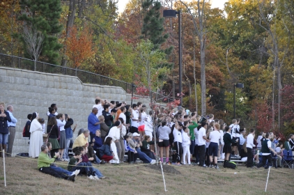 A huge crowd showed up to cheer on the Wolves! (Photo Credit: Jennifer Cole)